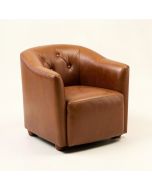 Emrick 24 '' Wide Tufted Barrel Chair (synthetic illustration; no displayed measurements)