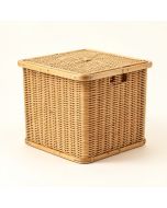 Bamboo Rectangular Laundry Hamper (synthetic illustration; no displayed measurements)