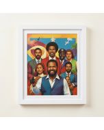 Pioneers : Mlk , , Malcolm X , Mandela Civil Rights Icons - Graphic Art Print On Paper (synthetic illustration; no displayed measurements)