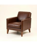 Bayne Solid Wood Arm Chair In Brown (synthetic illustration; no displayed measurements)