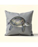 Fournier Sea Turtle Watercolor Decorative Indoor/Outdoor Lumbar Pillow (synthetic illustration; no displayed measurements)