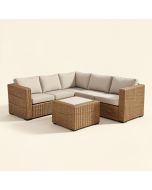 Merton 7 Piece Rattan Sectional Seating Group With Cushions (synthetic illustration; no displayed measurements)