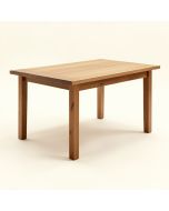 Extendable Solid Wood Dining Table (synthetic illustration; no displayed measurements)