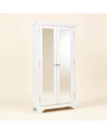 Alcala Wood Floor Standing Double Door Jewelry Armoire With Mirror (synthetic illustration; no displayed measurements)