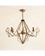 Yoakum 6 - Light Statement Geometric Chandelier (synthetic illustration; no displayed measurements)
