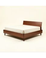 Mid-Century Modern Low Profile Standard Bed (synthetic illustration; no displayed measurements)