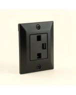 2 Plug Cover 1-Gang Duplex Outlet Wall Plate (synthetic illustration; no displayed measurements)