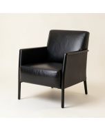 Brower 27 '' Wide Top Grain Leather Armchair (synthetic illustration; no displayed measurements)