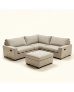 Troxelville 84 '' Wide Symmetrical Modular Corner Sectional With Ottoman (synthetic illustration; no displayed measurements)