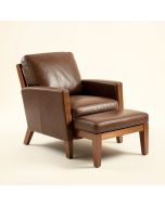Macalla 47 '' Wide Armchair And Ottoman (synthetic illustration; no displayed measurements)