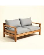 Barnfield 62 '' Wide Outdoor Patio Sofa With Cushions (synthetic illustration; no displayed measurements)
