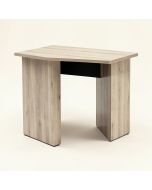 Light Weathered Oak & Black Finish Disho Built-In Usb Port Writing Desk (synthetic illustration; no displayed measurements)