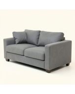 Ethos 57.75 '' Faux Leather Tuxedo Arm Loveseat (synthetic illustration; no displayed measurements)