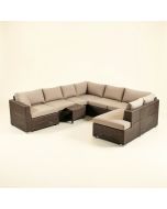Baboucarr Patio 4 Piece Sectional Seating Group With Cushions (synthetic illustration; no displayed measurements)