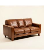 Canyon 136 '' Genuine Leather Pillow Top Arm Sofa (synthetic illustration; no displayed measurements)