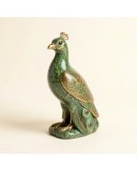 Bumble Polystone Peacock Figurine (synthetic illustration; no displayed measurements)