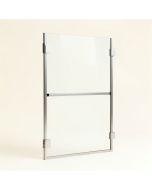 34 '' W X 72 '' H Door Opening Frameless Shower Door (synthetic illustration; no displayed measurements)