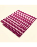 Lacluta Stripe Hand-Woven Wool Magenta Rug (synthetic illustration; no displayed measurements)