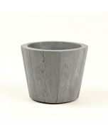 Happy Planter Planter , 13 '' X 13 '' X 17.9 '' , Grey Wood (synthetic illustration; no displayed measurements)