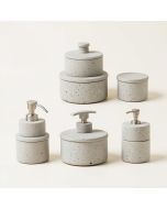 Stonington Concrete Stone 7 Piece Bathroom Accessory Set (synthetic illustration; no displayed measurements)