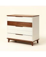 Crandon Mid-Century Modern Two-Tone Wood 6 Drawer Dresser (synthetic illustration; no displayed measurements)