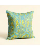 Turquoise Art Deco Lines Pillow Cover (synthetic illustration; no displayed measurements)