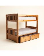 Mission Twin Over Full Bunk Bed With Trundle (synthetic illustration; no displayed measurements)