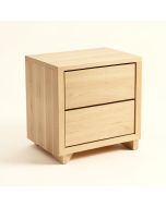 Hanston Solid Wood Nightstand In Light Walnut (synthetic illustration; no displayed measurements)