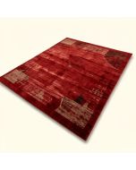 Abstract Power Loom Wool/Polyester Red Area Rug (synthetic illustration; no displayed measurements)