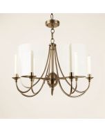 Ashbourne 6 - Light Candle Style Drum Chandelier (synthetic illustration; no displayed measurements)