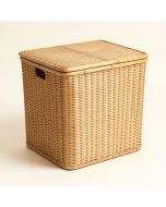 Bamboo Laundry Hamper (synthetic illustration; no displayed measurements)