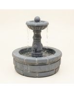 Resin Rainfall In Brick Design Medallion Fountain With Light (synthetic illustration; no displayed measurements)