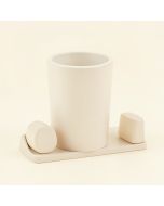 Milano Point 4-Piece Bathroom Accessory Set (synthetic illustration; no displayed measurements)