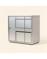 6 Door Front Load 4C Horizontal Mail Center (synthetic illustration; no displayed measurements)