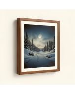 Untrodden Snow Within Three Miles Of Charing Cross By Andrew Mccallum - Picture Frame Print On Canvas (synthetic illustration; no displayed measurements)