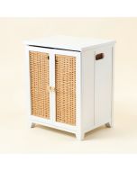 Wooden Bathroom Cabinet Laundry Hamper (synthetic illustration; no displayed measurements)