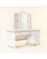 Solid Wood Vanity Set (synthetic illustration; no displayed measurements)
