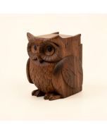 Hiouchi Decorative The Owls Secret Wood Puzzle Box (synthetic illustration; no displayed measurements)