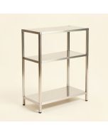 Njall 72.5 '' H X 48.5 '' W Stainless Steel Etagere Bookcase (synthetic illustration; no displayed measurements)