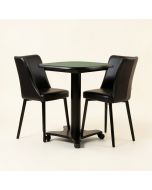 33.8 '' 4 - Player Card Table With Chairs (synthetic illustration; no displayed measurements)