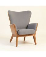 Abbrielle 28.7 '' Wide Polyester Wingback Chair (synthetic illustration; no displayed measurements)