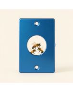 A Bees Nest Up Close With Three Bees Working On It 2-Gang Toggle Light Switch Wall Plate (synthetic illustration; no displayed measurements)