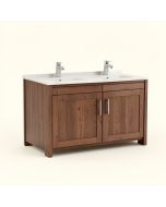 60 '' Double Sink Bathroom Vanity Set (synthetic illustration; no displayed measurements)