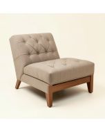 Georgeana Tufted Armless Chaise Lounge (synthetic illustration; no displayed measurements)