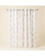 Skrolan Floral Semi-Sheer Grommet Single Curtain Panel (synthetic illustration; no displayed measurements)