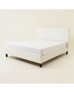 Whicker Upholstered Platform Bed (synthetic illustration; no displayed measurements)