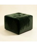 Chanson 15.5 '' Velvet Tufted Square Cube Ottoman (synthetic illustration; no displayed measurements)