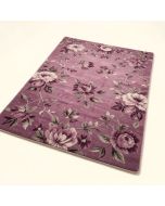 Surrell Floral Flatweave Plum Indoor / Outdoor Area Rug (synthetic illustration; no displayed measurements)