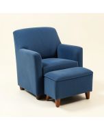 Cozy Kids Club Chair And Ottoman (synthetic illustration; no displayed measurements)