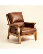 Aarush 26 '' Wide Top Grain Leather Lounge Chair (synthetic illustration; no displayed measurements)